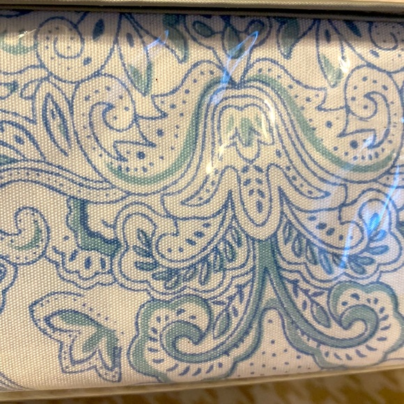 NWT Spirit Linen Home Paisley Collection 4-piece twin sheet set. Blue. - Picture 3 of 7